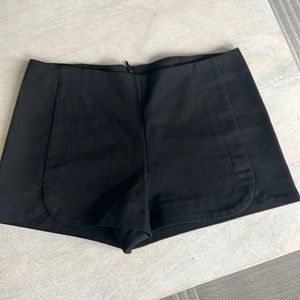 Zara black dress shorts